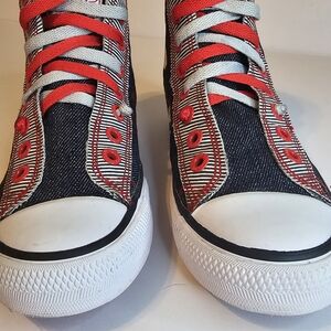 NWOT Ed Hardy High-Top  Kids Sneakers, Tattoo-inspired Bulldog W/Spiked Collar